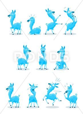 Blue Llama with Various Expressions Stock Illustration #AD ,#Llama#Blue#Expressions#Illustration Blue Llama, Emotion Expression, Cartoon Llama, Blue Cartoon Character, Llama Art, Lama Lama, Blue Cartoon, Llama Drama, Llama Alpaca