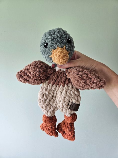 Mallard Duck Snuggler | Crochet Mallard Lovey | Baby Boy Toy | Farm Theme Nursery Decor | First Birthday Gift | Baby Shower Gift | Barnyard Crochet Baby Blankets For Boys, Duck Room Ideas, Crochet For Toddlers, Mallard Baby Shower Theme, Diy Baby Shower Gifts For Boys, Baby Boy Nursery Farm, Mallard Duck Baby Shower Ideas, Crochet Blanket Baby Boy, Crochet Gifts For Boys