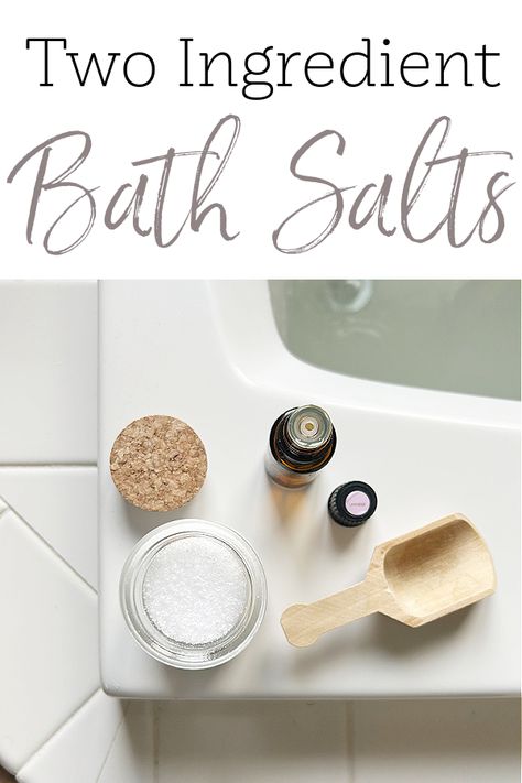 Homemade Bath Salts | Two Ingredients In Less Than 5 Minutes - Lemons, Lavender, & Laundry Scented Bath Salts Diy, Homemade Bath Salts Recipe Diy, Homemade Bath Salts With Essential Oils, Easy Bath Salts Recipe, Home Made Bath Salts, Diy Bath Salts With Essential Oils, Homemade Bath Salts Recipe, Bath Salt Recipe, Diy Bath Salt