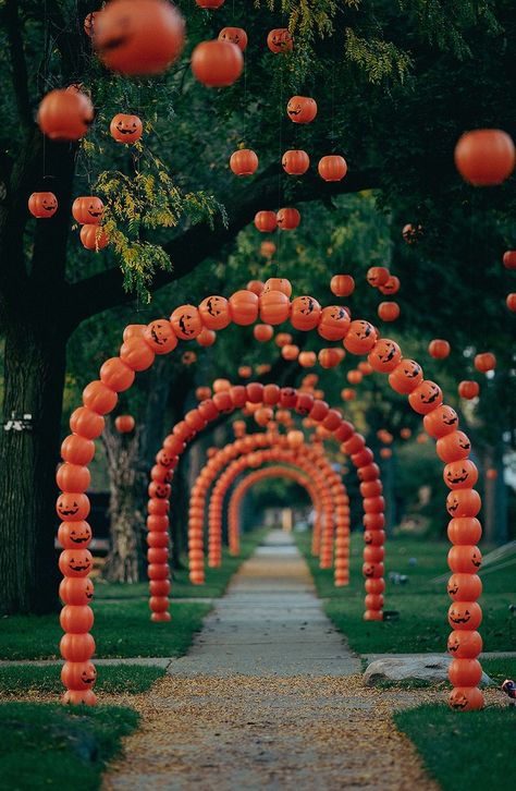 Halloween Festival Booth Ideas, Halloween Driveway Decor, Traditional Halloween Decor Outdoor, Halloween Ideas For Outside, Christmas Light Yard Ideas, Halloween Photo Backdrop Diy Outdoor, Kid Friendly Halloween Decorations Yard, Neighborhood Halloween Decorating Contest, Fall Fest Decor