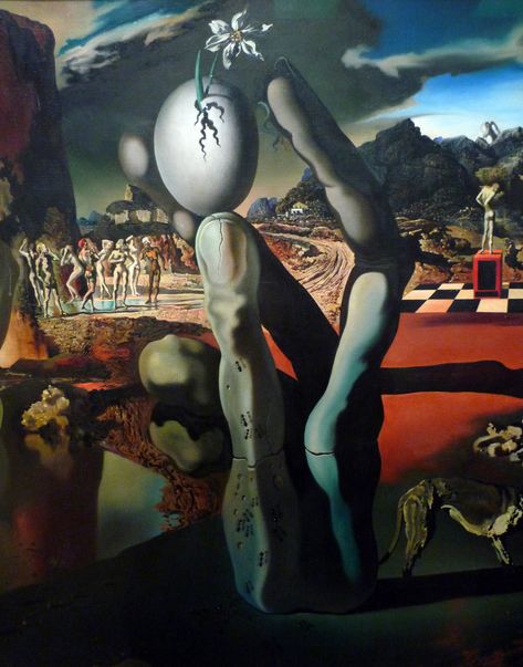 Salvador Dalí, Metamorphosis of Narcissus with detail of stone hand | by profzucker Metamorphosis Of Narcissus, Salvador Dali Artwork, Dali Artwork, Salvador Dali Paintings, Salvador Dali Art, Dali Paintings, Dali Art, René Magritte, Surrealism Painting