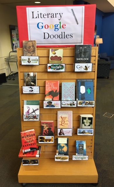 Here are some of the best authors and illustrators that have been honored with their own Google Doodle! English Literature Exhibition Ideas, Teen Library Displays, School Library Book Displays, Book Commercial, Book Exhibition, Library Management, Library Signage, Passive Programs, Library Games