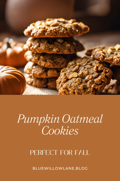 The perfect fall snack with these Healthy Pumpkin Oatmeal Cookies! Bursting with pumpkin flavor and made with wholesome ingredients, these chewy cookies are packed with fiber and nutrients. Easy to make and kid-approved, they’re a great addition to your family’s snack time or breakfast. Try this delightful recipe today and enjoy a guilt-free treat that everyone will love! 🍂🎃 #HealthyBaking #PumpkinCookies #FallRecipes #OatmealCookies #FallBaking Soft And Chewy Pumpkin Oatmeal Cookies, Oatmeal Pumpkin Cookies, Healthy Pumpkin Oatmeal, Oatmeal Pumpkin, Pumpkin Oatmeal Cookies, Chewy Cookies, Fall Snacks, Pumpkin Oatmeal, Oatmeal Cookie Recipes