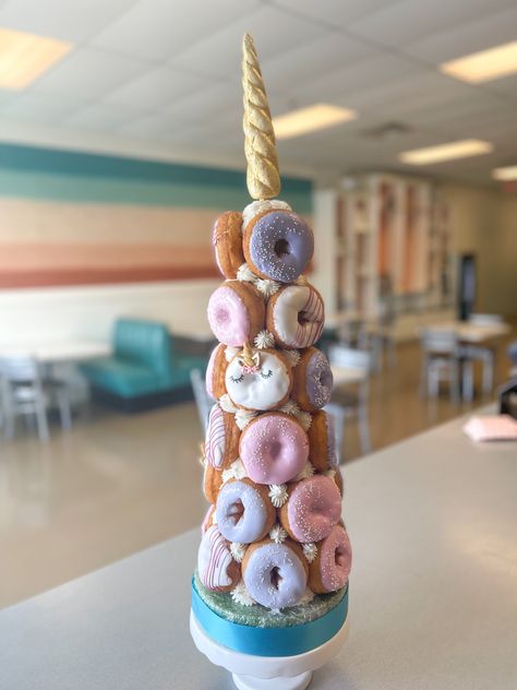 Unicorn Donut, Donut Tower, Donuts, Tower