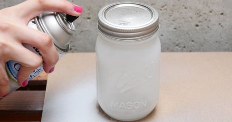 How To Frost Mason Jars Diy, Frosted Glass Craft Ideas, Frosted Vases Centerpiece, Frosted Jars Diy, Frosted Glass Jars Diy, Frosted Glass Vase Diy, How To Make Frosted Glass Jars, Frosted Mason Jars Diy, Frosted Jars Christmas