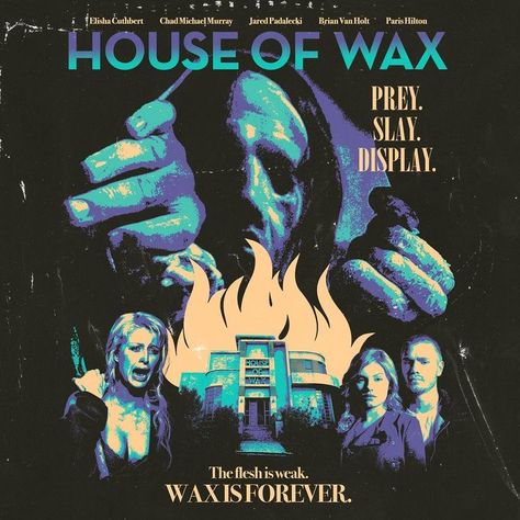 House of Wax (2005) House Of Wax Poster, Paris Hilton House, House Of Wax 2005, Absolute Cinema, Elisha Cuthbert, Punk Poster, Room Stuff, Promo Items, Jared Padalecki