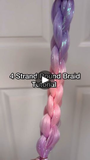 Four Strand Braids, Princess Vibes, Split Hair, Rope Braid, Braid Tutorial, Left Over, Hair Videos, Your Head, Baby Hairstyles