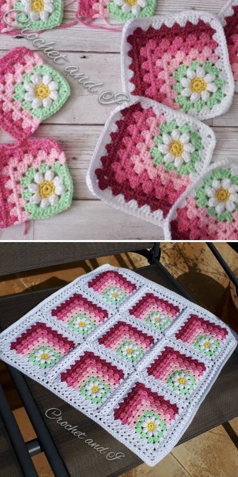 Gorgeous Mitered Crochet Blanket Ideas. These amazing crochet squares in the pictures below were made by crochetandi_handmade and are such a fantastic piece that will make your home look simply gorgeous! Feel free to use any colors you like most and have fun with it! It’s the perfect housewarming part idea! #freecrochetpattern #afghan #square Multi Color Granny Square, Three Color Granny Square, Mitred Granny Square, Crochet Mitred Square Free Pattern, How To Sew Crochet Pieces Together, Crochet Block Blanket, Granny Square Blanket Colors Colour Schemes, Granny Square Color Combinations Ideas, One Color Granny Square