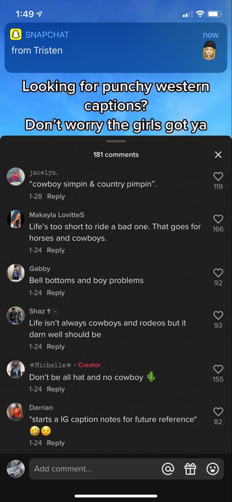 Punchy Instagram Bio, Groovy Captions For Instagram, Short Punchy Quotes, Western Instagram Bios, Western Private Story Names Snapchat, Country Bio Ideas, Rodeo Quotes Instagram, Punchy Captions For Instagram, Country Bios For Instagram