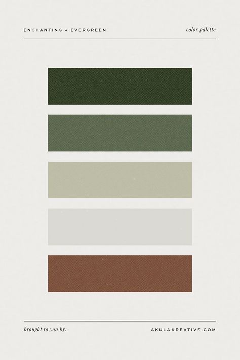 Bring the warmth of the holiday season to your branding with this Christmas-tree-inspired color palette! 🌲✨ Featuring earthy greens, soft gray, and rich brown tones, this palette is perfect for creating a cozy and festive feel for your business. Let’s make your branding merry and bright! Evergreen Color Palette, Asian Wedding Themes, Green Color Palettes, Dark Green Christmas, Evergreen Color, Branding Color Palette, Earthy Greens, Christmas Color Palette, Christmas Tree Green