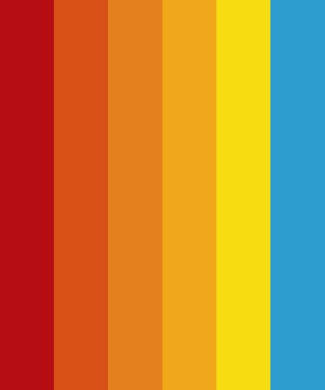 Back to the Future Color Palette Orange Hex, Toys Logo, Hexadecimal Color, Blue Names, Colors Palette, Blue Back, Blue Color Schemes, Red And Yellow, Back To The Future