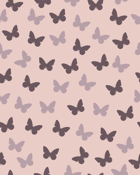 Vector butterflies pattern. Abstract seamless background. Delicate pink butterflies. Simple flat. Butterfly Seamless Pattern, Butterfly Patterns, Easy Butterfly Drawing, Butterfly Themed Birthday Party, Photo Frame Crafts, Butterfly Nursery, Simple Butterfly, Butterfly Drawing, Seamless Pattern Vector