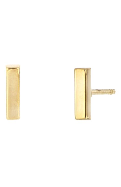 Free shipping and returns on Bony Levy 14K Gold Bar Stud Earrings (Nordstrom Exclusive) at Nordstrom.com. Bar earrings are finely crafted in Italy from 14-karat gold for a lifetime of simple, elegant accessorizing. Gold Bar Earrings Studs, Gold Bar Earrings, Bony Levy, Bar Stud Earrings, Bar Studs, Bar Earrings, Gold Bar, Simple Elegant, Gemstone Earrings