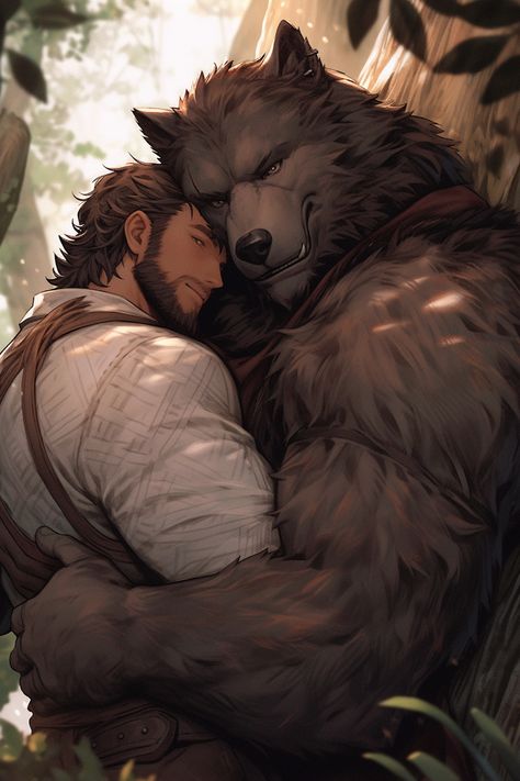 Werewolf Art Character Design Male, Werewolf Male Art, Werewolf Drawings, Monster X Human Art Spicy, Anthropomorphic Wolf, Hot Werewolf, Gay Werewolf, Werewolves Mates, Bandit Heeler