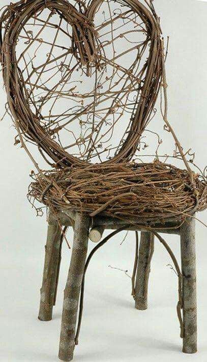 Willow Furniture, Twig Furniture, Willow Weaving, Pallet Outdoor, Diy Garden Furniture, Handmade Ideas, Deco Floral, Outdoor Art, Fun Diy