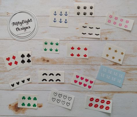 Die-Cut Vinyl Nail Decals, Tiny Fingernail Stickers, Manicure Art, Pedicure Toenail Designs, Gift Idea for Her by FiftyEightDesigns on Etsy Vinyl Nail Decals Cricut, Vinyl Nail Art, Vinyl Nail Decals, Art Pedicure, Toenail Designs, Manicure Art, Pedicure Designs, Nails For Kids, Toe Nail Designs