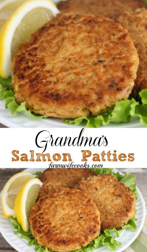 Salmon Cakes Recipe, Canned Salmon Recipes, Fish Recipes Baked, Salmon Croquettes, Canned Salmon, Salmon Patties Recipe, Diner Recept, Patties Recipe, Salmon Cakes