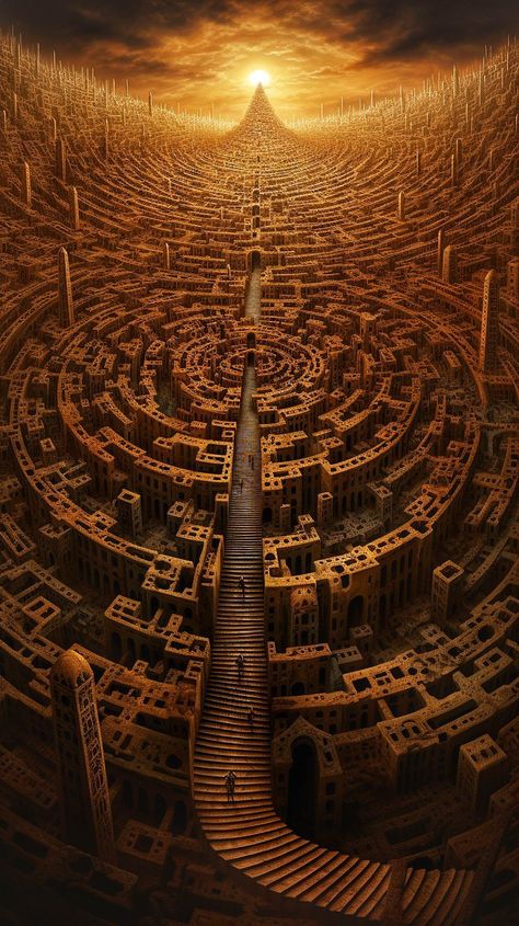 Labyrinth Aesthetic, Magic Building, Sci Fi Landscape, Hidden Treasure, Fantasy Places, Fantasy Map, Fantasy Art Landscapes, Fantasy Concept Art, 판타지 아트