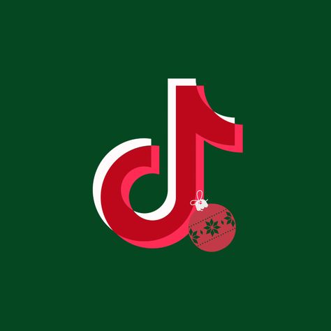 Tiktok Christmas Icon, Tik Tok Christmas Icon, Christmas Tiktok Icon, Christmas Photos App Icon, Ios14 Wallpaper, Christmas Ios, Christmas Lockscreen, Logo Theme, Widget Aesthetic