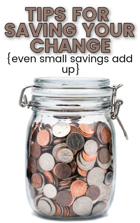 Whether you're saving for a goal or want to pay off debt, you can save your change as a great way to build your savings. Use these tips for saving your change to find out how even the small savings can add up over time with very minimal effort. #savings #saveyourchange #savingschallenge Money Growing, Easy Ways To Save Money, Money Investment, Money Printables, Budget Saving, Quick Money, Frugal Tips, Saving Ideas, Save Money On Groceries