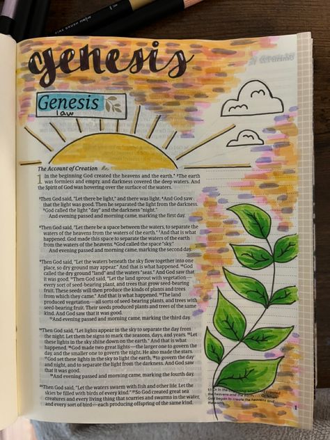 bible journaling exodus jesus Genesis Title Page, Genesis Cover Page, Genesis 1:27 Bible Journaling, Genesis Bible Art, 1 Chronicles Bible Journaling, Genesis Bible Journaling Notes Chapter 1, Bible Journaling Genesis 1:1, Genesis 2 Bible Journaling, Margin Ideas