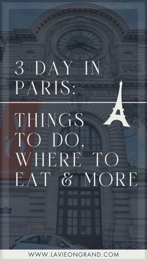 Wondering how to to spend a weekend in Paris? This 3 day Paris, France Itinerary includes day trips from Paris, where to eat, what to do and more Paris sightseeing tips. Follow La Vie on Grand for more Paris travel tips and Paris trip planning ideas. Must Do In Paris, Paris Weekend, 3 Days In Paris, Trip Planning Checklist, Day Trips From Paris, Paris Trip Planning, Top Europe Destinations, 4 Days In Paris, Travel Language