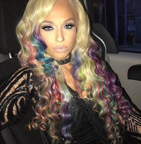 You look gorgeous #MariahLynn #LHHNY Unusual Hair Colors, Hair Art, Makeup Lipstick, Style Me, Rap, Aurora Sleeping Beauty, Jade, Wigs, Hair Color