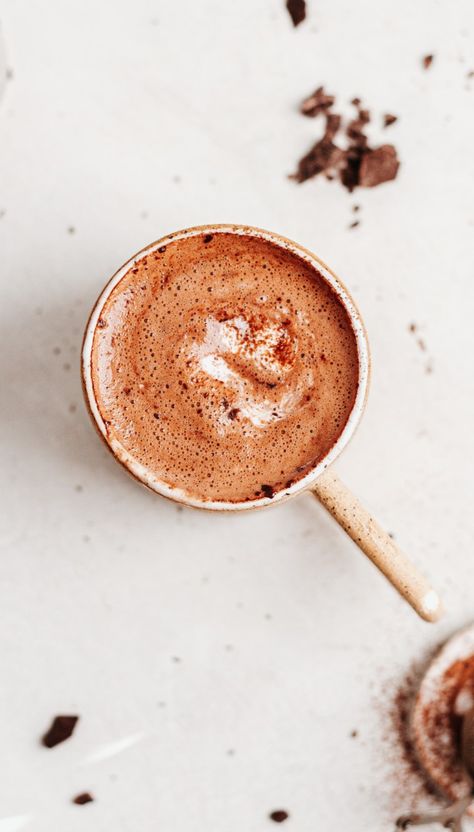 Hot Chocolate Single Serving, One Cup Hot Chocolate, Small Batch Hot Chocolate, Single Serve Hot Chocolate, Simple Hot Chocolate Recipe, Hot Chocolate For Two, Chocolate Greek Yogurt, The Best Hot Chocolate, Best Hot Chocolate