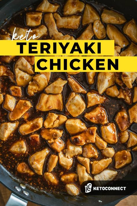 Teryaki Chicken Bowl, Keto Teriyaki Sauce, Japanese Takeout, Keto Teriyaki Chicken, Asian Keto, Keto Teriyaki, Teriyaki Chicken Meatballs, Keto Chinese, Teriyaki Chicken Recipe