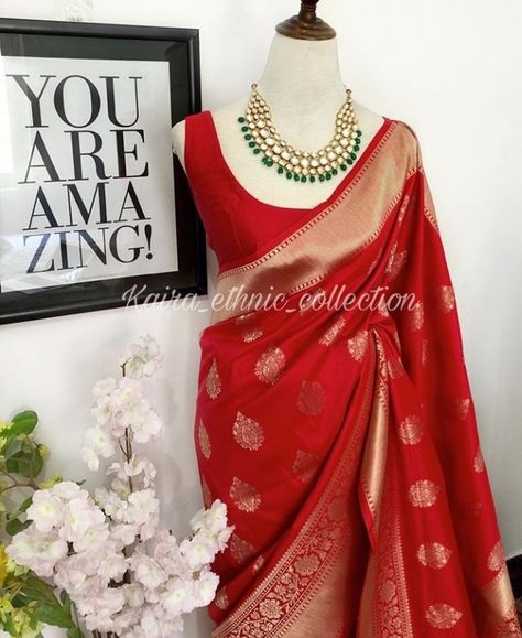 Kanjeevaram Bride, Saree Bride, Alternative Fashion Grunge, Reception Couple, Trending Saree, Heavy Saree, Saree Red, Sarees For Girls, Bridal Sarees South Indian