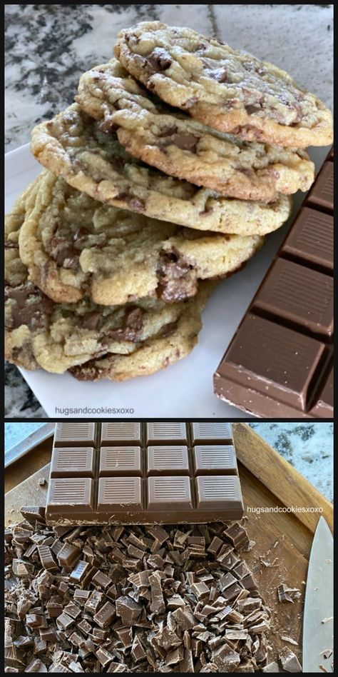 Milk Chocolate Chunk Cookies Chocolate Chunk Cookie Recipe, Easy Dessert Recipes Christmas, Food Charlatan, Chocolate Chunk, Chocolate Chunk Cookies, Chocolate Dessert Recipes, Christmas Food Desserts, Caramel Flavoring, Thanksgiving Desserts