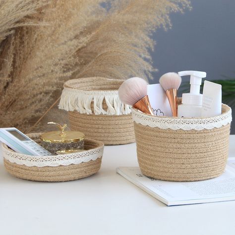 Makeup Perfume Holder Organizer Jute Lace Decorative Woven Rope Basket Boho Decor Cosmetics Desk Storage Baskets for Dresser Skin Care Lotions Essential Oils Dorm Room Essentials https://digivirt.co/products/makeup-perfume-holder-organizer-jute-lace-decorative-woven-rope-basket-boho-decor-cosmetics-desk-storage-baskets-for-dresser-skin-care-lotions-essential-oils-dorm-room-essentials DigiVirt #Bestseller Woven Rope Basket, Perfume Holder, Basket Boho, Thread Storage, Skin Care Lotions, Wardrobe Clothes, Dorm Room Essentials, Storage Buckets, Clothes Storage