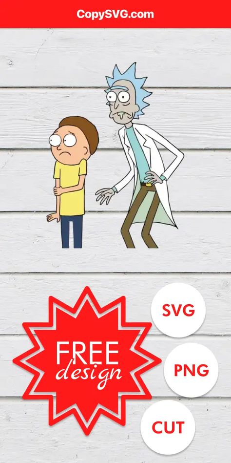 Rick And Morty Svg Free Cut File For Cricut Rick And Morty Svg, The Rick, Get Schwifty, Free Cut Files, Free Svg Cut Files, Svg Free, Rick And Morty, Cricut Svg, Free Svg