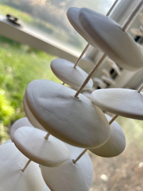 White Handmade Ceramic Wind Chimes/garland/spinning 42 Small - Etsy Australia Personalized Wind Chimes, Noise Makers, White Cups, Girl Mom, Ceramic Beads, Wind Chimes, Etsy Australia, Handmade Ceramics, Garden Decor