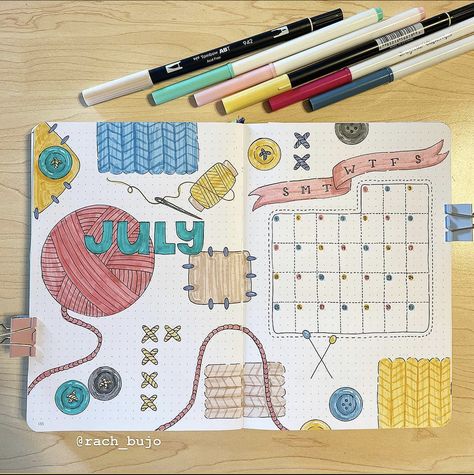 Quilt Bullet Journal, Crochet Bullet Journal, Crochet Journal Ideas, Crochet Bujo, Bullet Journal Knitting, Crochet Journal, Embroidery Theme, Bullet Journal For Beginners, Bullet Journal Ideas Templates