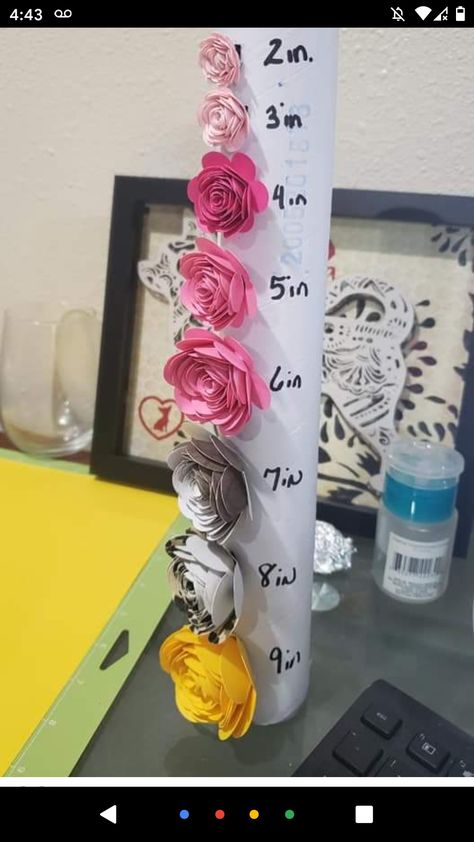 Cricut Rolled Flowers, Cricut Flowers, Teacher Crafts, Rolled Flowers, Shadow Box Gifts, Rolled Paper Flowers, Flower Shadow, Idee Cricut, Cricut Explore Projects