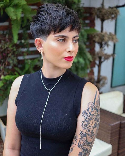 Short Pixie Hairstyles 2023, Stylish Pixie Haircut, Long Bang Pixie Cut, Short Pixie Hairstyles For Older Women, Womens Pixie Cut, Pixie With Short Bangs, Edgy Pixie Cuts For Fine Hair, Short Pixie Cut With Bangs, Disconnected Pixie