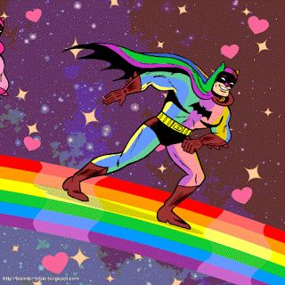 Brendan Tobin: The Rainbow Batman Gay Batman, Image Comics Characters, Color Wars, Rainbow Family, Batman Fan Art, Mtv Shows, Gay Comics, Batman Funny, Comic Book Pages