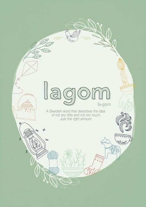 Lagom Lifestyle, Balance Your Life, Scandinavian Poster, Hygge Living, Scandinavian Lifestyle, Hygge Life, Round Robin, Hygge Lifestyle, Hygge Decor