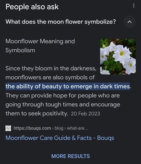 Moon Flower Meaning, Moon And Flower Quotes, Moonflower Meaning, Moonflower Aesthetic, Flower Moon Meaning, Flower Moon Ritual, Flowers Used In Witchcraft, Moonflower Symbolism, Flowers Associated With The Moon