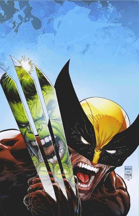 Wolverine Artwork, Hulk Art, Wolverine Art, Logan Wolverine, Classic Comic Books, Comic Book Artwork, Wolverine Marvel, Hulk Marvel, Marvel Comic Character