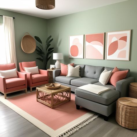 32 Stunning Green Living Room Ideas to Transform Your Space - Style Zuri Mint Green And Gray Living Room, Mint Green Walls Living Room, Living Room Mint Green, Green And Gray Living Room, Green Living Room Ideas, Green Walls Living Room, Feminine Living Room, Gray Living Room, Mint Green Walls