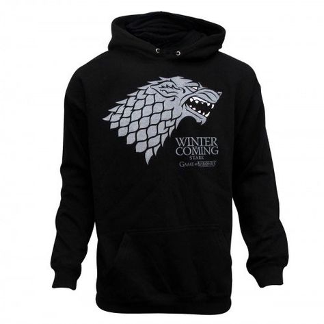 Game Of Thrones Hoodie, Game Of Thrones Gifts, Game Of Thrones 3, House Stark, Games Of Thrones, Tv Show Games, Game Of Thrones Fans, Nerdy Things, Game Of Thrones Houses