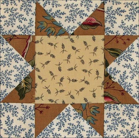 Civil War Quilts: Stars in a Time Warp 3: Shirting Prints Barbara Brackman Quilts, Patchwork Quilting Designs, Quilt Fabric Collections, Sampler Quilts, Star Quilt Blocks, Diy Quilt, Star Quilts, Scrappy Quilts, Vintage Quilts