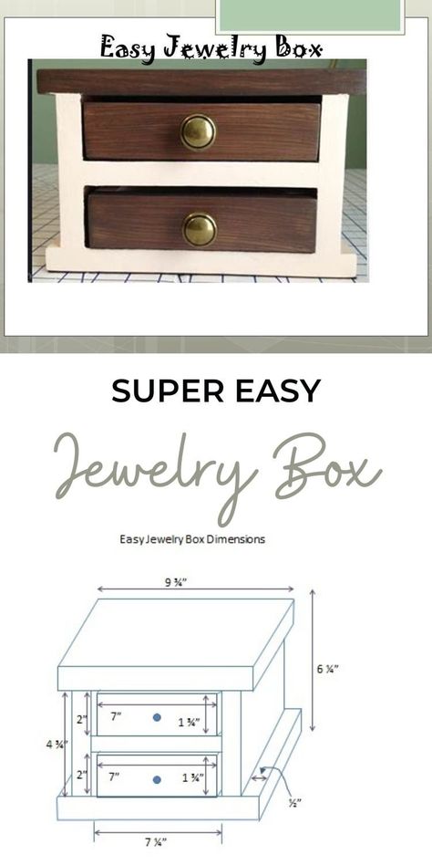 Diy Small Jewelry Box Projects, Wood Jewelry Box Ideas Diy Projects, Diy Jewelry Box Ideas Handmade, How To Make A Jewelry Box Diy, Wooden Jewelry Boxes Diy, Homemade Jewelry Box Ideas, Diy Jewelry Box Wooden, Master Closet System, Jewellery Box Diy