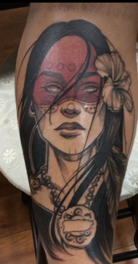 Puerto Rican Warrior Tattoo, Colombian Heritage Tattoo, Puerto Rican Indian Tattoos, Taino Indian Tattoos For Women, India Taina Tattoo, Indigineous Tattoos, Taino Women Tattoo, Taino Indians Puerto Rico Tattoo, Taino Tattoos For Women