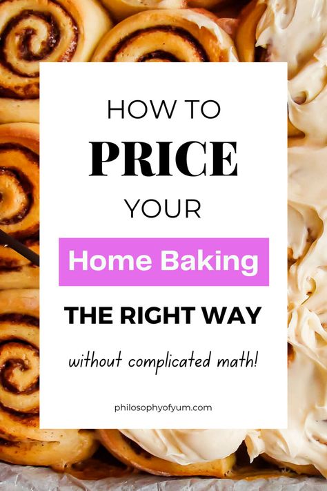 Cake Pricing Chart, Home Baked Goods, Bakery Business Plan, Home Bakery Business, Pricing Calculator, Cake Pricing, Cookie Business, Cooking Easy, Catering Business