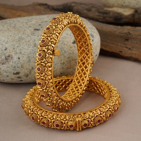 Indian openable antique gold bangle set,Artificial jewellery,Wedding,Pakistani jewellery,Indian wedding,Ruby kada,Temple jewelry,Handmade Gold Bangles For Women, Gold Bangle Set, Gold Jewellry, Modern Gold Jewelry, Bangles Set, Antique Bridal Jewelry, Gold Pendant Jewelry, Gold Plated Bangles, Indian Jewelry Sets