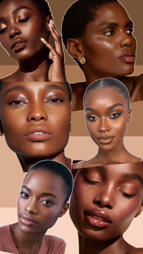 Natural makeup inspo on darker skins Makeup Inspo, Natural Makeup, Skin, Makeup, Natural Make Up, Make Up, Nature