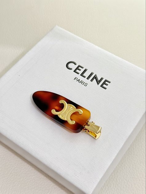 Celine Hairband, Luxury Hair Clips, Celine Headband, Celine Hair Clip, Versace Hair Clips, Emijay Hair Clip, Classy Jewellery, Designer Hair Accessories, Hair Accessories Clips